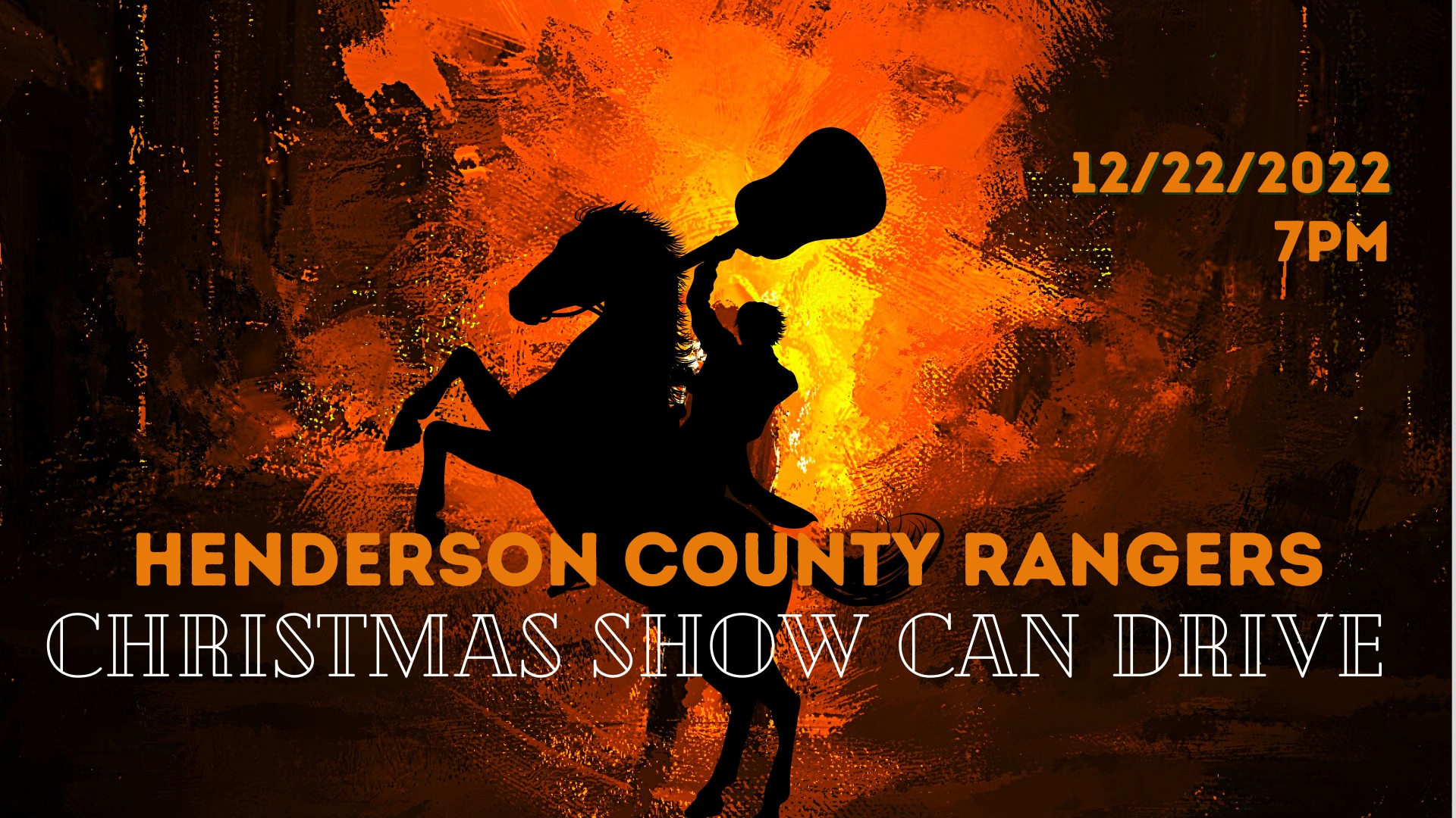 Henderson County Rangers Christmas Show Can Drive
